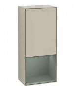 Шкафчик для ванной Villeroy & Boch Finion 41,8х93,6х27 см петли слева с подсветкой МДФ песок матовый лак/оливковый матовый лак G540GMHH