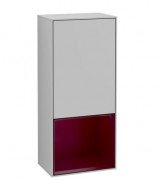 Шкафчик для ванной Villeroy & Boch Finion 41,8х93,6х27 см петли слева с подсветкой МДФ светло-серый матовый лак/пион матовый лак G540HBGJ