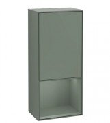 Шкафчик для ванной Villeroy & Boch Finion 41,8х93,6х27 см петли слева с подсветкой МДФ оливковый матовый лак G540GMGM