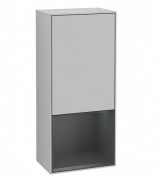 Шафка для ванної Villeroy & Boch Finion 41,8х93,6х27 см петлі зліва з підсвічуванням МДФ світло-сірий матовий лак/темно-синій матовий лак G540HGGJ