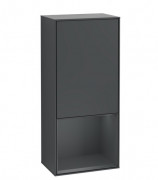 Шкафчик для ванной Villeroy & Boch Finion 41,8х93,6х27 см петли слева с подсветкой МДФ темно-синий матовый лак G540HGHG