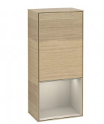 Шафка для ванної Villeroy & Boch Finion 41,8х93,6х27 см петлі зліва з підсвічуванням ДСП шпон дуба/пісок матовий лак G540HHPC