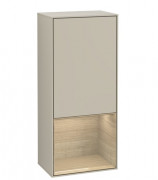 Шафка для ванної Villeroy & Boch Finion 41,8х93,6х27 см петлі зліва з підсвічуванням МДФ пісок матовий лак/шпон дуба G540PCHH