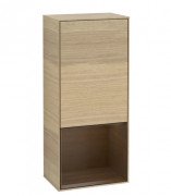 Шафка для ванної Villeroy & Boch Finion 41,8х93,6х27 см петлі зліва з підсвічуванням ДСП шпон дуба/шпон волоського горіха G540GNPC