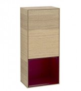 Шкафчик для ванной Villeroy & Boch Finion 41,8х93,6х27 см петли слева с подсветкой ДСП шпон дуба/пион матовый лак G540HBPC