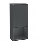 Шкафчик для ванной Villeroy & Boch Finion 41,8х93,6х27 см петли слева с подсветкой МДФ темно-синий матовый лак G540HGHG