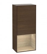Шкафчик для ванной Villeroy & Boch Finion 41,8х93,6х27 см петли слева с подсветкой ДСП шпон грецкого ореха/шпон дуба G540PCGN