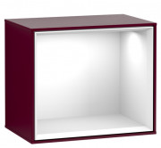 Стелаж для ванної Villeroy & Boch Finion 41,8х35,6х27 см з підсвічуванням МДФ півонія матовий лак/глянсовий білий лак F580GFHB