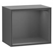 Стеллаж для ванной Villeroy & Boch Finion 41,8х35,6х27 см с подсветкой МДФ антрацит матовый лак F580GKGK