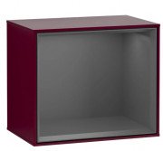 Стеллаж для ванной Villeroy & Boch Finion 41,8х35,6х27 см с подсветкой МДФ пион матовый лак/антрацит матовый лак F580GKHB