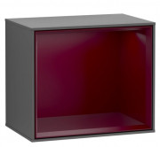 Стеллаж для ванной Villeroy & Boch Finion 41,8х35,6х27 см с подсветкой МДФ антрацит матовый лак/пион матовый лак F580HBGK