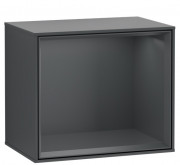 Стелаж для ванної Villeroy & Boch Finion 41,8 х35, 6х27 см з підсвічуванням МДФ темно-синій матовий лак F580HGHG