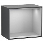 Стелаж для ванної Villeroy & Boch Finion 41,8 х35, 6х27 см з підсвічуванням МДФ темно-синій матовий лак/світло-сірий матовий лак F580GJHG