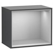 Стеллаж для ванной Villeroy & Boch Finion 41,8х35,6х27 см с подсветкой МДФ темно-синий матовый лак/светло-серый матовый лак F580GJHG