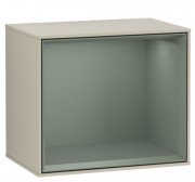 Стелаж для ванної Villeroy & Boch Finion 41,8 х35, 6х27 см з підсвічуванням МДФ пісок матовий лак/оливковий матовий лак F580GMHH