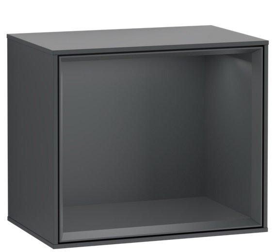 Стелаж для ванної Villeroy & Boch Finion 41,8 х35, 6х27 см з підсвічуванням МДФ темно-синій матовий лак F580HGHG