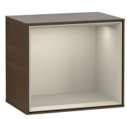 Стеллаж для ванной Villeroy & Boch Finion 41,8х35,6х27 см с подсветкой ДСП шпон грецкого ореха/песок матовый лак F580HHGN