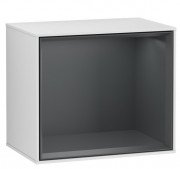 Стелаж для ванної Villeroy & Boch Finion 41,8 х35, 6х27 см з підсвічуванням МДФ білий матовий лак/темно-синій матовий лак F580HGMT