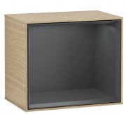 Стелаж для ванної Villeroy & Boch Finion 41,8 х35, 6х27 см з підсвічуванням ДСП шпон дуба/темно-синій матовий лак F580HGPC