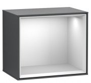 Стеллаж для ванной Villeroy & Boch Finion 41,8х35,6х27 см с подсветкой МДФ темно-синий матовый лак/белый матовый лак F580MTHG