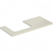 Стільниця Geberit One 105x3x47 см виріз зліва ДСП пісочно-сірий глянсовий 505.304.00.4