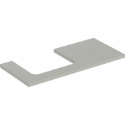 Столешница Geberit One 105x3x47 см вырез слева ДСП серый матовый 505.304.00.7