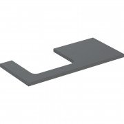 Столешница Geberit One 105x3x47 см вырез слева ДСП лава матовый 505.304.00.3