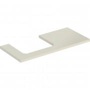 Стільниця Geberit One 105x3x47 см виріз зліва ДСП пісочно-сірий глянсовий 505.304.00.4