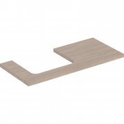 Столешница Geberit One 105x3x47 см вырез слева ДСП дуб 505.304.00.5