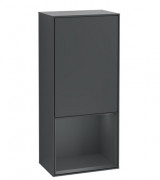 Шкафчик для ванной Villeroy & Boch Finion 41,8х93,6х27 см петли справа с подсветкой МДФ темно-синий матовый лак F550HGHG