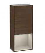 Шкафчик для ванной Villeroy & Boch Finion 41,8х93,6х27 см петли справа с подсветкой ДСП шпон грецкого ореха/песок матовый лак F550HHGN
