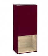 Шкафчик для ванной Villeroy & Boch Finion 41,8х93,6х27 см петли справа с подсветкой МДФ пион матовый лак/шпон дуба F550PCHB