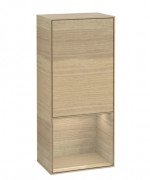 Шкафчик для ванной Villeroy & Boch Finion 41,8х93,6х27 см петли справа с подсветкой ДСП шпон дуба F550PCPC