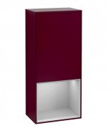 Шкафчик для ванной Villeroy & Boch Finion 41,8х93,6х27 см петли справа с подсветкой МДФ пион матовый лак/светло-серый матовый лак G550GJHB