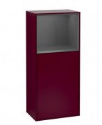 Шкафчик для ванной Villeroy & Boch Finion 41,8х93,6х27 см петли слева с подсветкой МДФ пион матовый лак/антрацит матовый лак G520GKHB