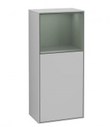 Шкафчик для ванной Villeroy & Boch Finion 41,8х93,6х27 см петли слева с подсветкой МДФ светло-серый матовый лак/оливковый матовый лак G520GMGJ