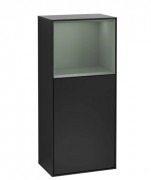 Шкафчик для ванной Villeroy & Boch Finion 41,8х93,6х27 см петли слева с подсветкой МДФ черный матовый лак/оливковый матовый лак G520GMPD