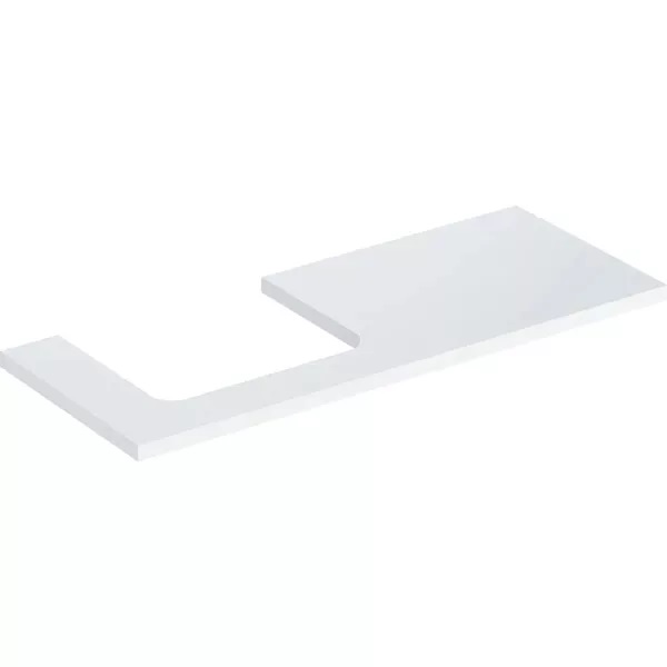 Стільниця Geberit One 120x3x47 см виріз зліва ДСП білий глянсовий 505.305.00.1