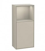 Шкафчик для ванной Villeroy & Boch Finion 41,8х93,6х27 см петли слева с подсветкой МДФ песок матовый лак G520HHHH