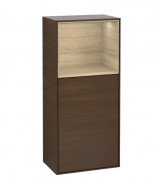 Шкафчик для ванной Villeroy & Boch Finion 41,8х93,6х27 см петли слева с подсветкой ДСП шпон грецкого ореха/шпон дуба G520PCGN