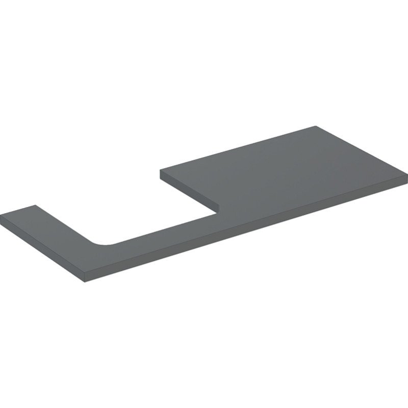 Столешница Geberit One 120x3x47 см вырез слева ДСП лава матовый 505.305.00.3