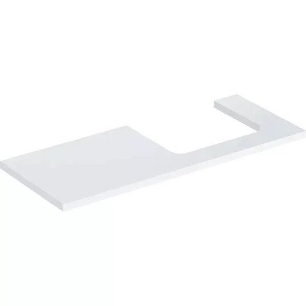 Стільниця Geberit One 120x3x47 см виріз праворуч ДСП білий глянсовий 505.325.00.1