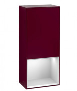 Шкафчик для ванной Villeroy & Boch Finion 41,8х93,6х27 см петли справа с подсветкой МДФ пион матовый лак/белый матовый лак G550MTHB