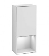 Шкафчик для ванной Villeroy & Boch Finion 41,8х93,6х27 см петли слева с подсветкой МДФ белый матовый лак G550MTMT