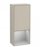 Шкафчик для ванной Villeroy & Boch Finion 41,8х93,6х27 см петли справа с подсветкой МДФ песок матовый лак/светло-серый матовый лак G550GJHH