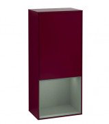 Шафка для ванної Villeroy & Boch Finion 41,8х93,6х27 см петлі праворуч з підсвічуванням МДФ півонія матовий лак/оливковий матовий лак G550GMHB