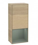 Шкафчик для ванной Villeroy & Boch Finion 41,8х93,6х27 см петли справа с подсветкой ДСП шпон дуба/оливковый матовый лак G550GMPC