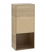 Шкафчик для ванной Villeroy & Boch Finion 41,8х93,6х27 см петли справа с подсветкой ДСП шпон дуба/шпон грецкого ореха G550GNPC