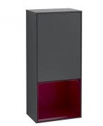 Шкафчик для ванной Villeroy & Boch Finion 41,8х93,6х27 см петли справа с подсветкой МДФ темно-синий матовый лак/пион матовый лак G550HBHG