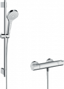 Душевая стойка Hansgrohe Croma Select S Vario с термостатом Ecostat 1001 CL белый/хром 27833400